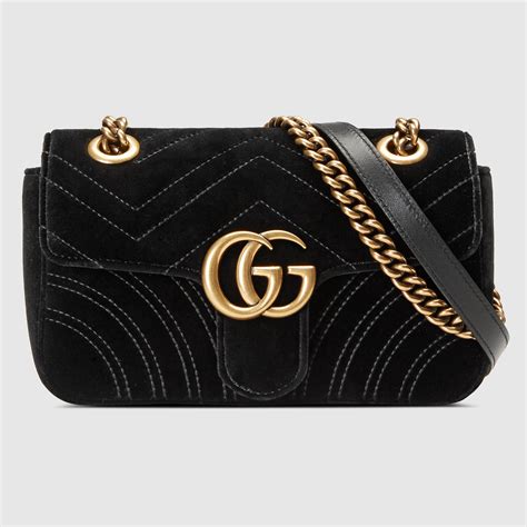 gucci velvet handbags|gucci bag marmont mini.